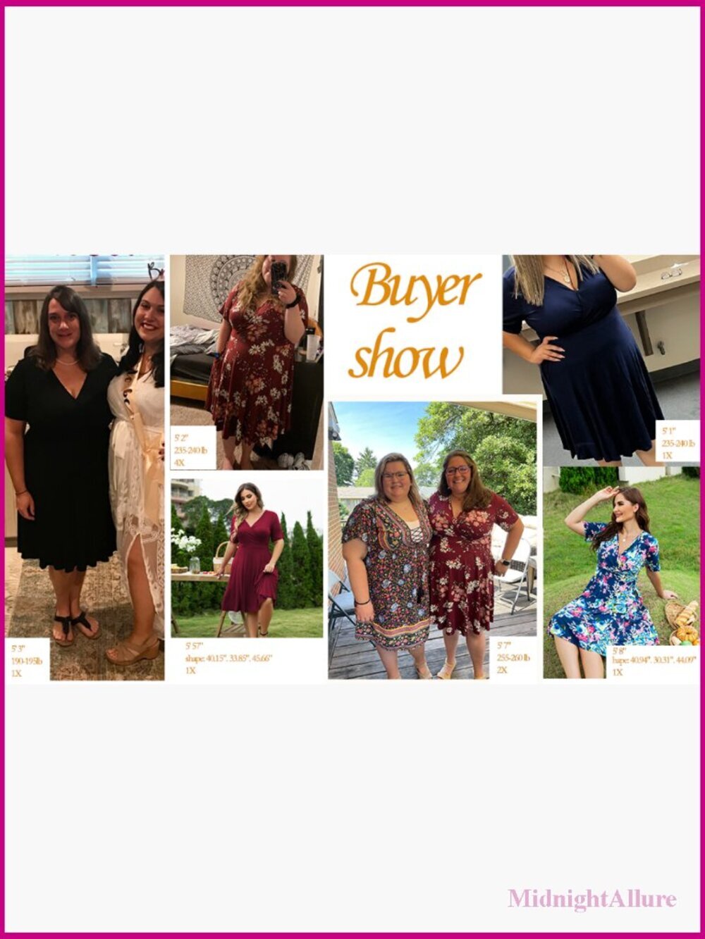 Plus Size Faux Wrap Dress with Pockets Short Sleeve Casual Swing Dress - Picture 4 of 6